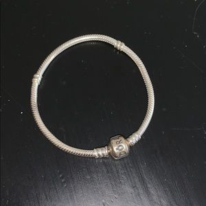 Pandora Moments Barrel Clasp Snake Chain Bracelet